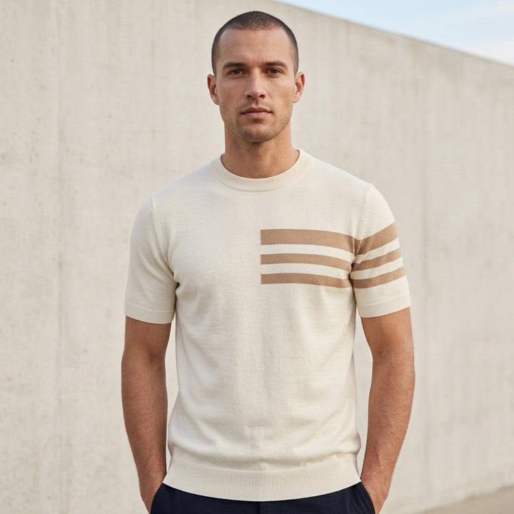 Darius™ – Stripete Crewneck Knit Tee
