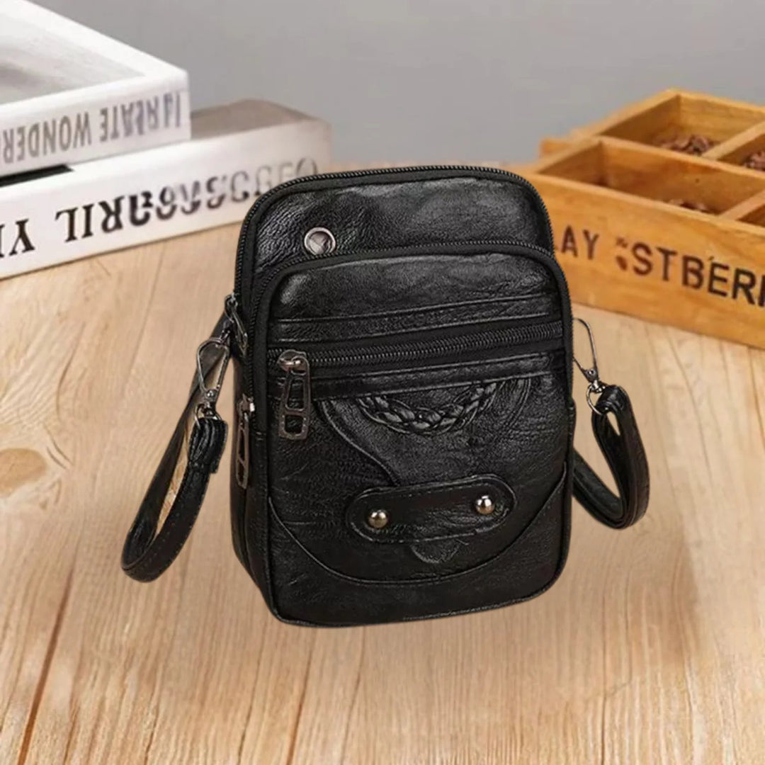 Diana™ – Multi Zip Flettet Detalj Crossbody Veske