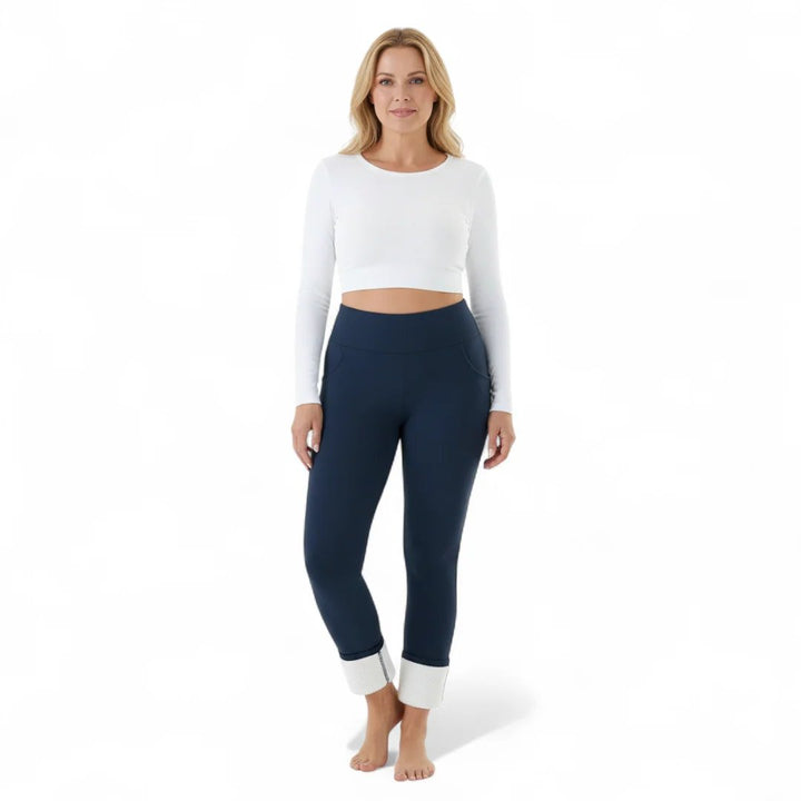 ThermoFleece™ – Høyt liv Fleeceforet Varme Strømpebukser