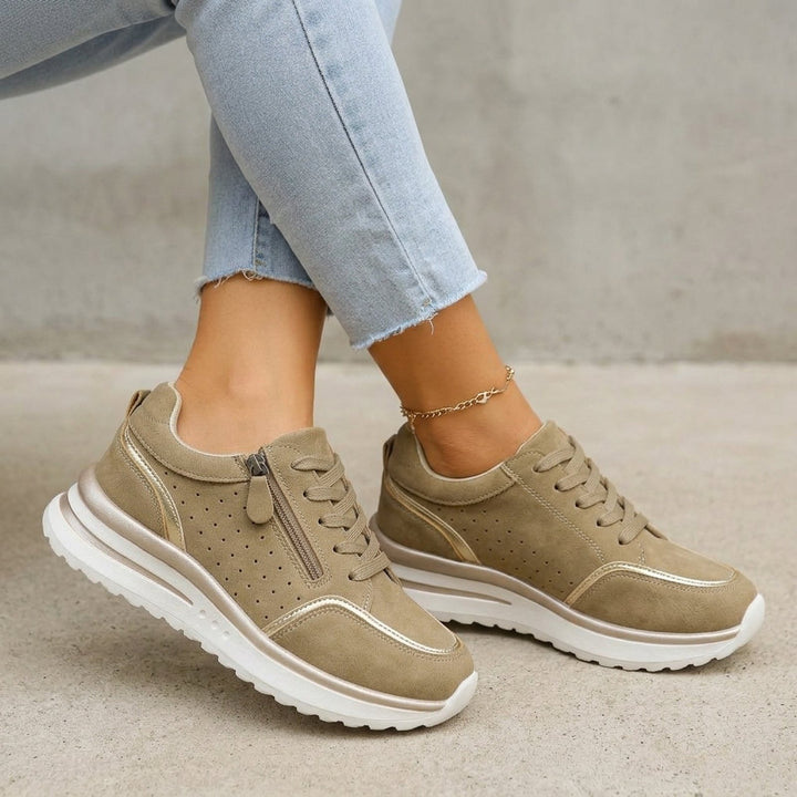 Renate™ – Kiropraktiske Side-glidelås Plattformsneakers