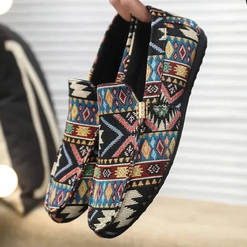 Mathias™ – Aztek trykk Slip-On Komfort Loafers