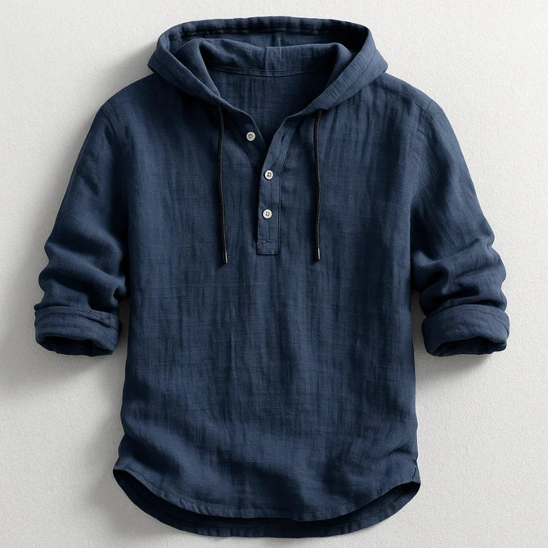 Jesper™ – Avslappet Hette-Henley Skjorte
