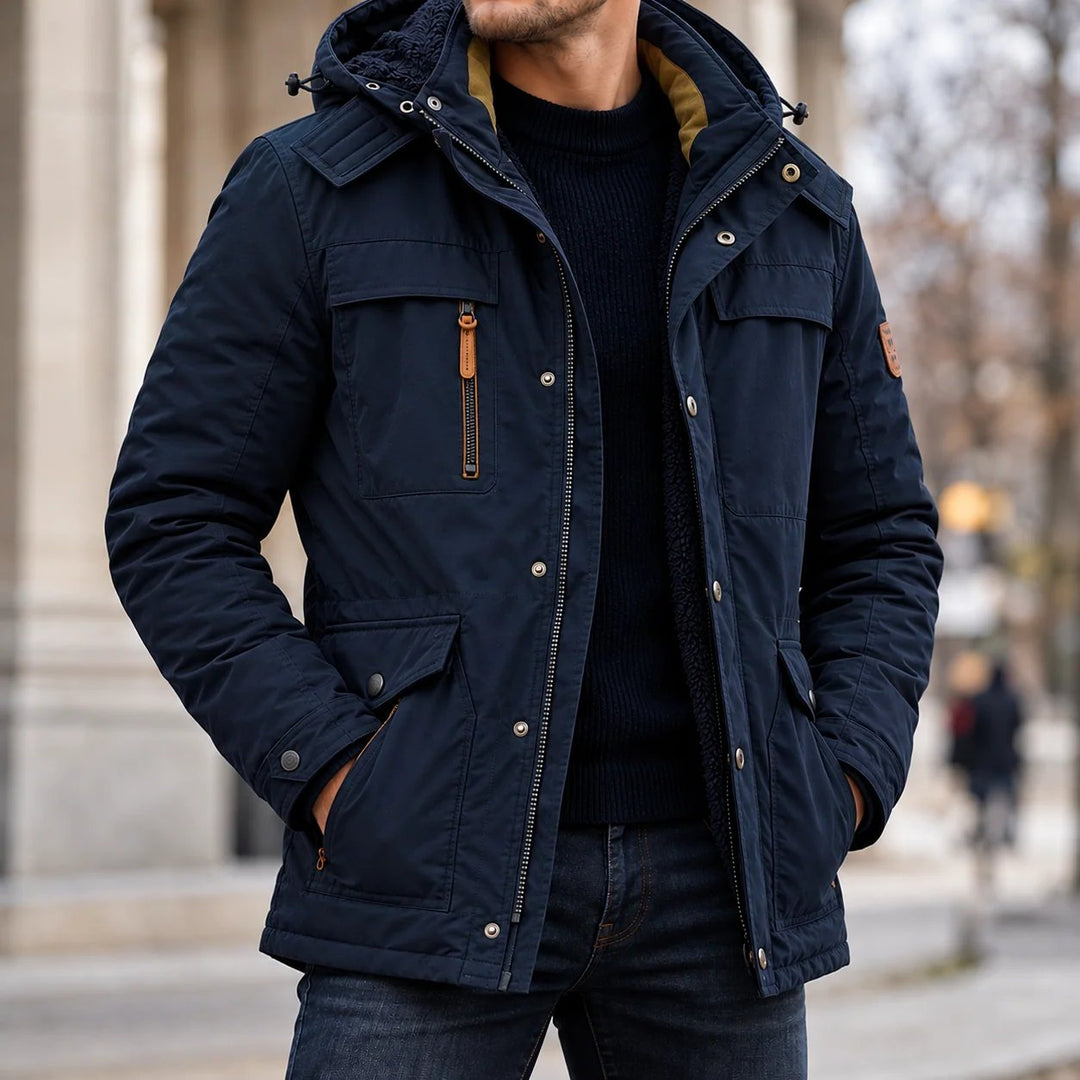 Kasper™ – Fleece-Fôret Hette Vinter Parkas Jakke