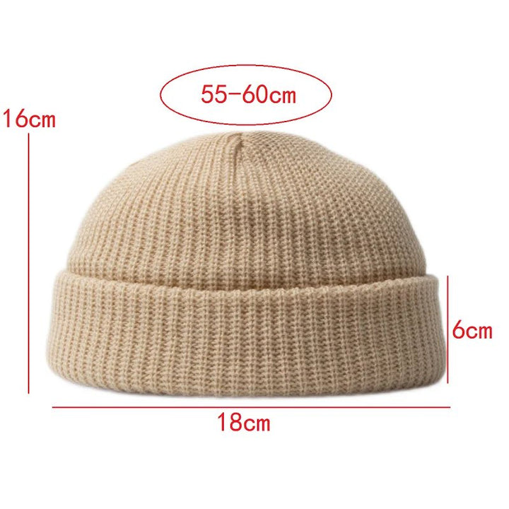 Iver™ – Ribbete Strikket Cuffless Beanie