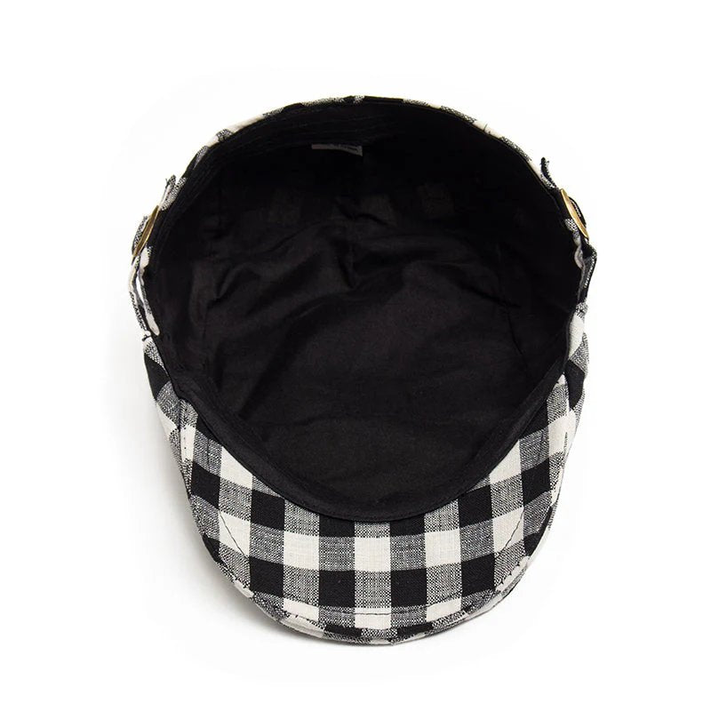 Birk™ – Justerbar Vichy Rutet Flat Cap