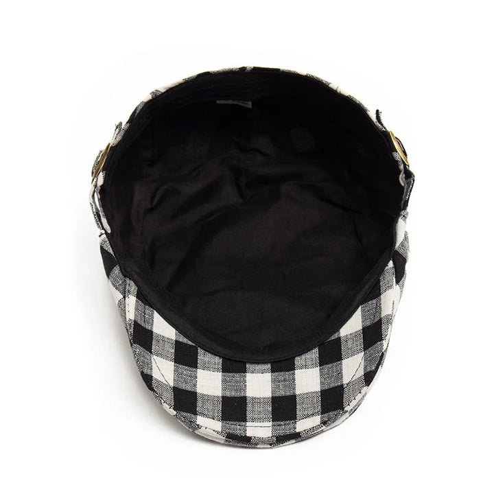 Birk™ – Justerbar Vichy Rutet Flat Cap