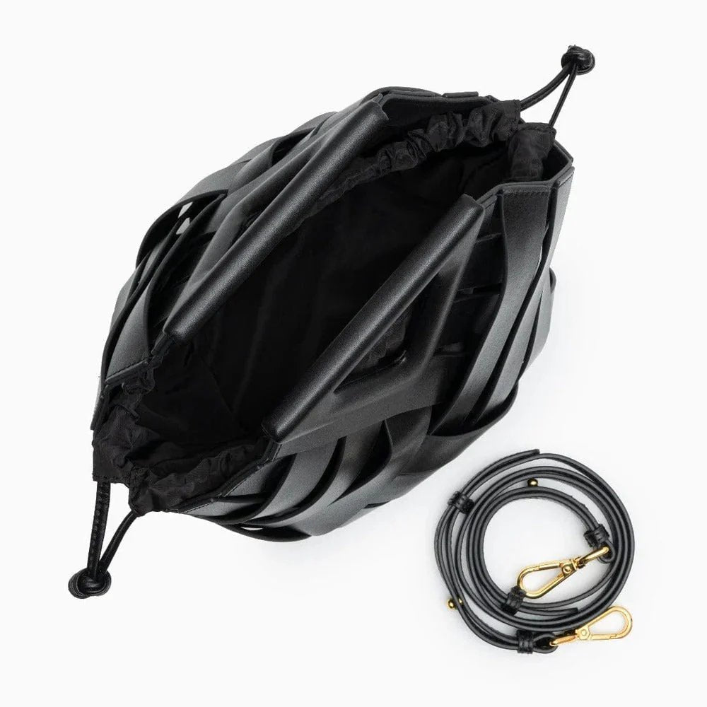 Olivia™ – Vevet strukturert totebag med snøring