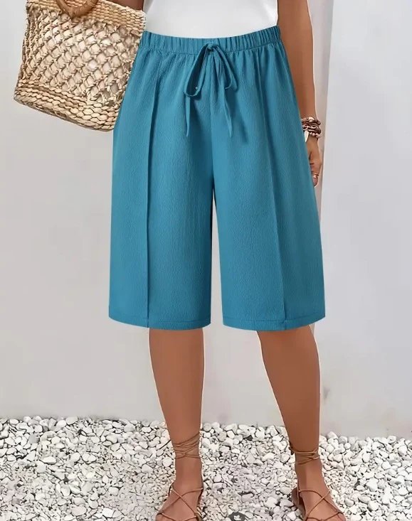 Astrid™ – | Drawstring Vide Bermuda Shorts