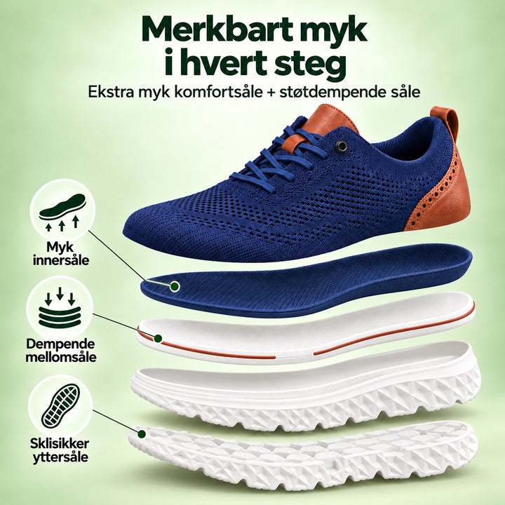 OrthoSupport™ – Ortopedisk Pustende Komfort Sneakers