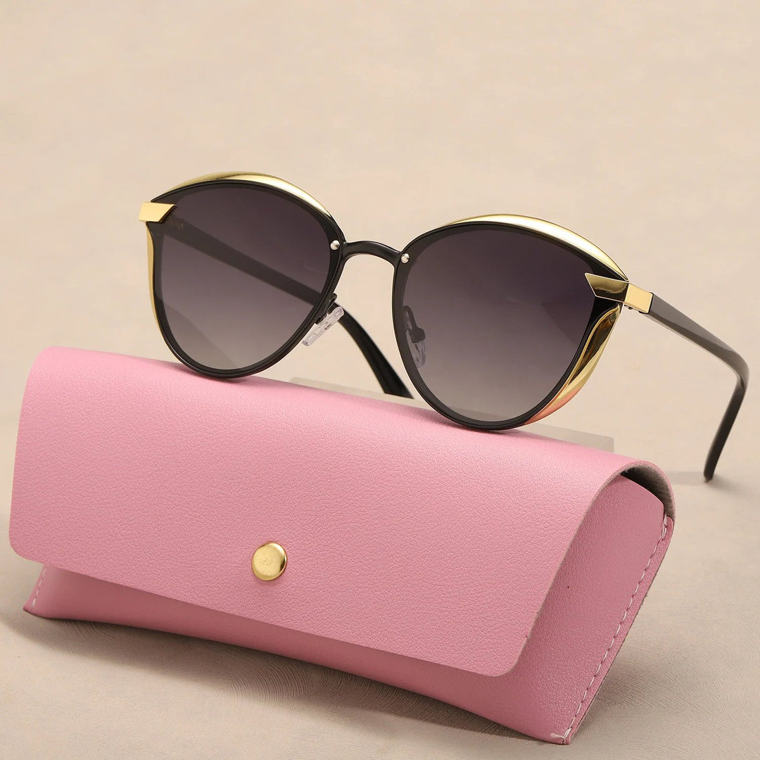 Runa™ – Polaroid Cat-Eye Solbriller med Etui