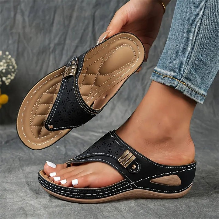 Runa™ – Hæltofte sandaler med god støtte for kvinner