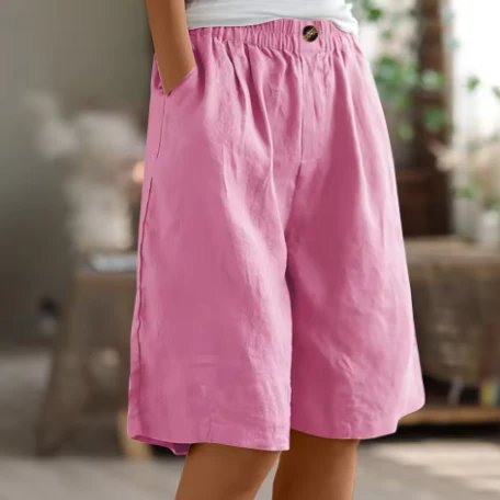 Lara™ – Høyt liv, avslappet passform Bermuda-shorts