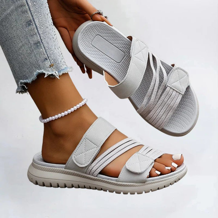 Dorte™ – Ortopediske Mesh Panel Borrelås Sandaler