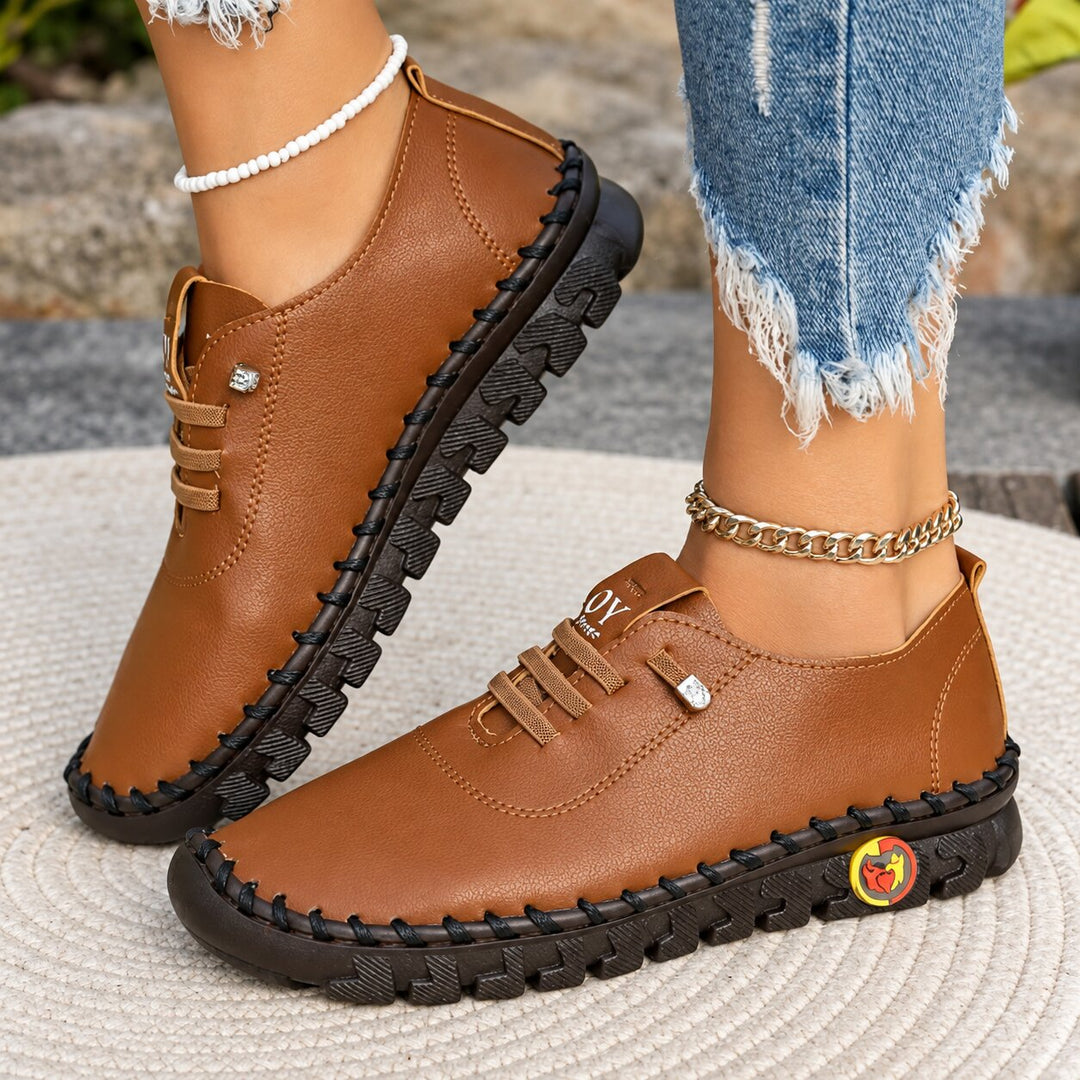Elara™ – Ortopediske snøring komfort sneakers