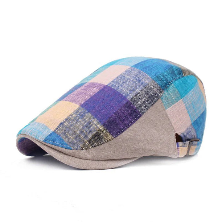 Arne™ – Pustende Rutete Justerbar Flat Caps