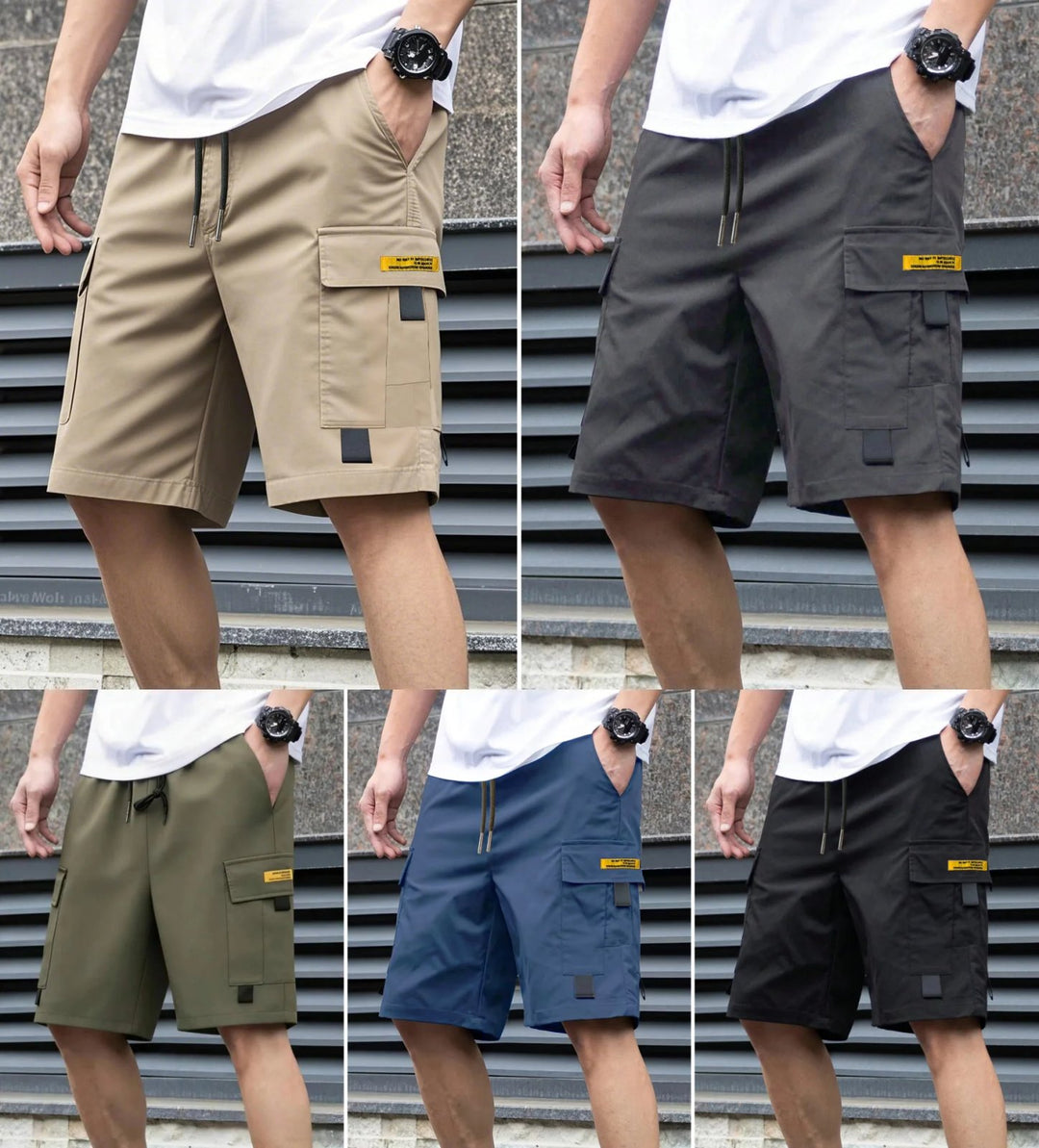 Vidar™ – Avslappet passform med snøring cargo shorts