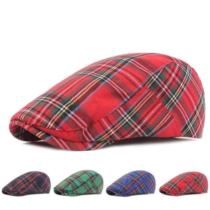 Einar™ – Skotsk Tartan Strukturert Flat Cap