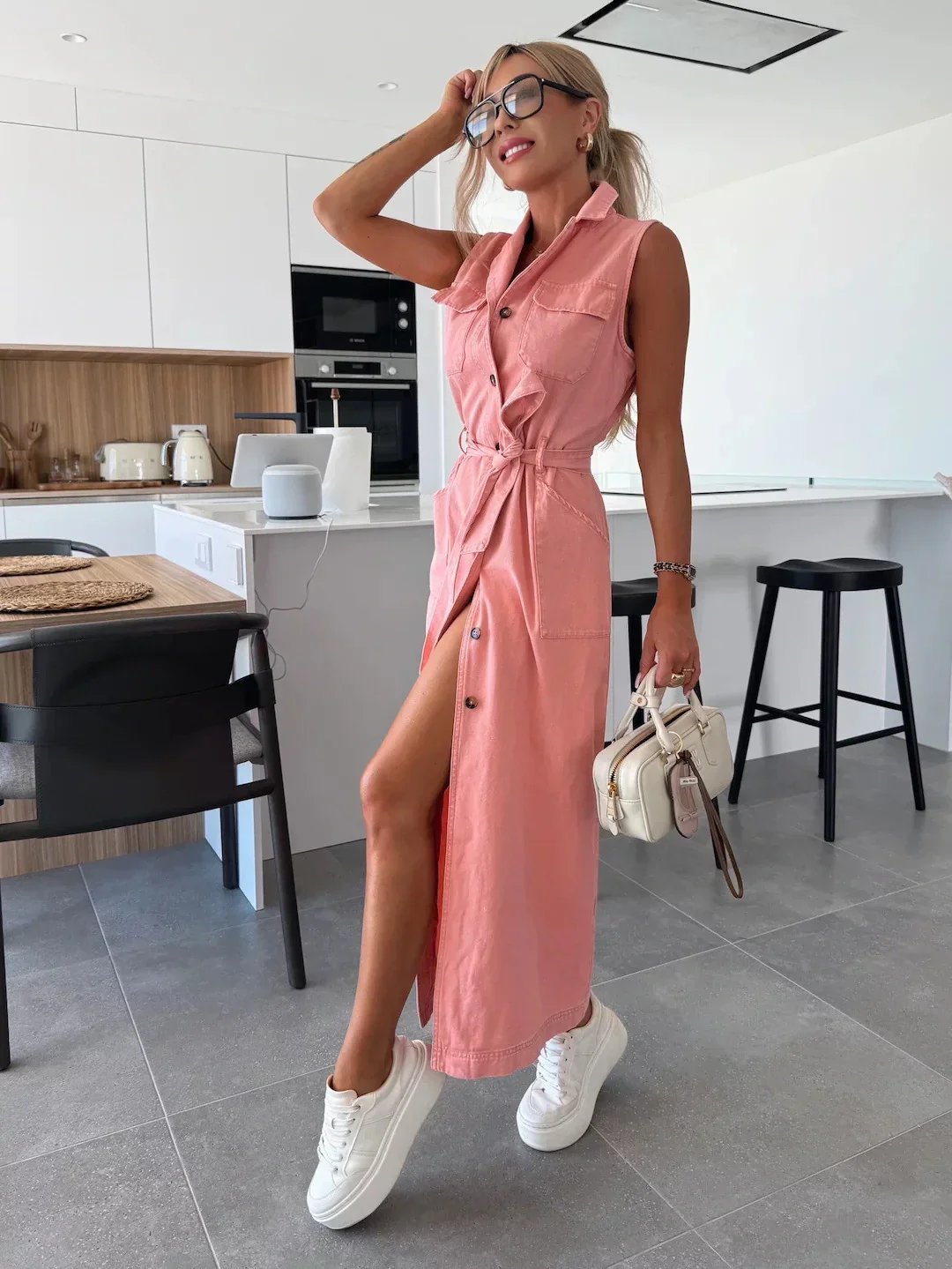 Juliane™ – Chic Maxi Kjole med Elegant Knapplukking