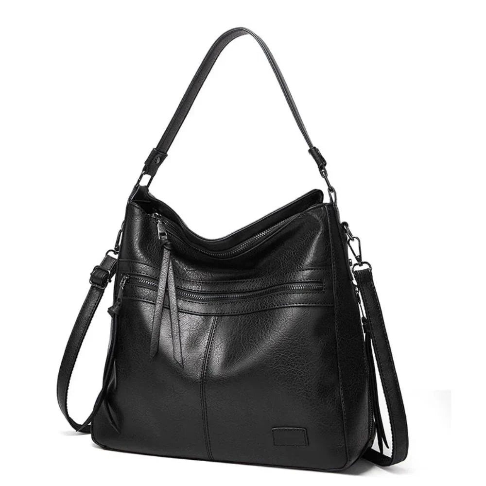 Grethe™ – Multi Glidelås Lomme Crossbody Skulderveske