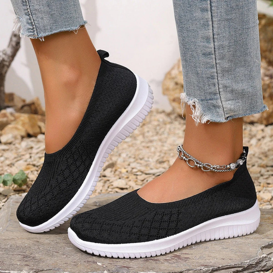 Isla™ – Breathable Knit Slip On Walking Shoes