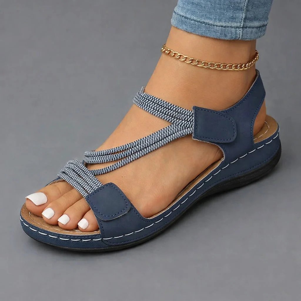 Nina™ – Ortopediske komfort kile-sandaler