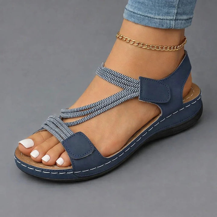 Nina™ – Ortopediske komfort kile-sandaler