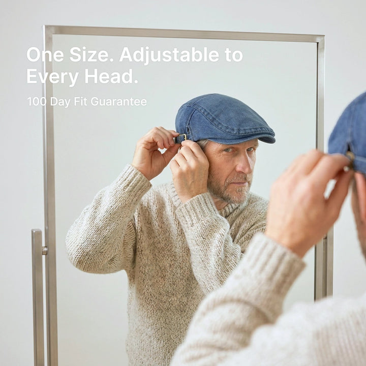 Lucas™ – Justerbart Stropp Vintage Flat Cap