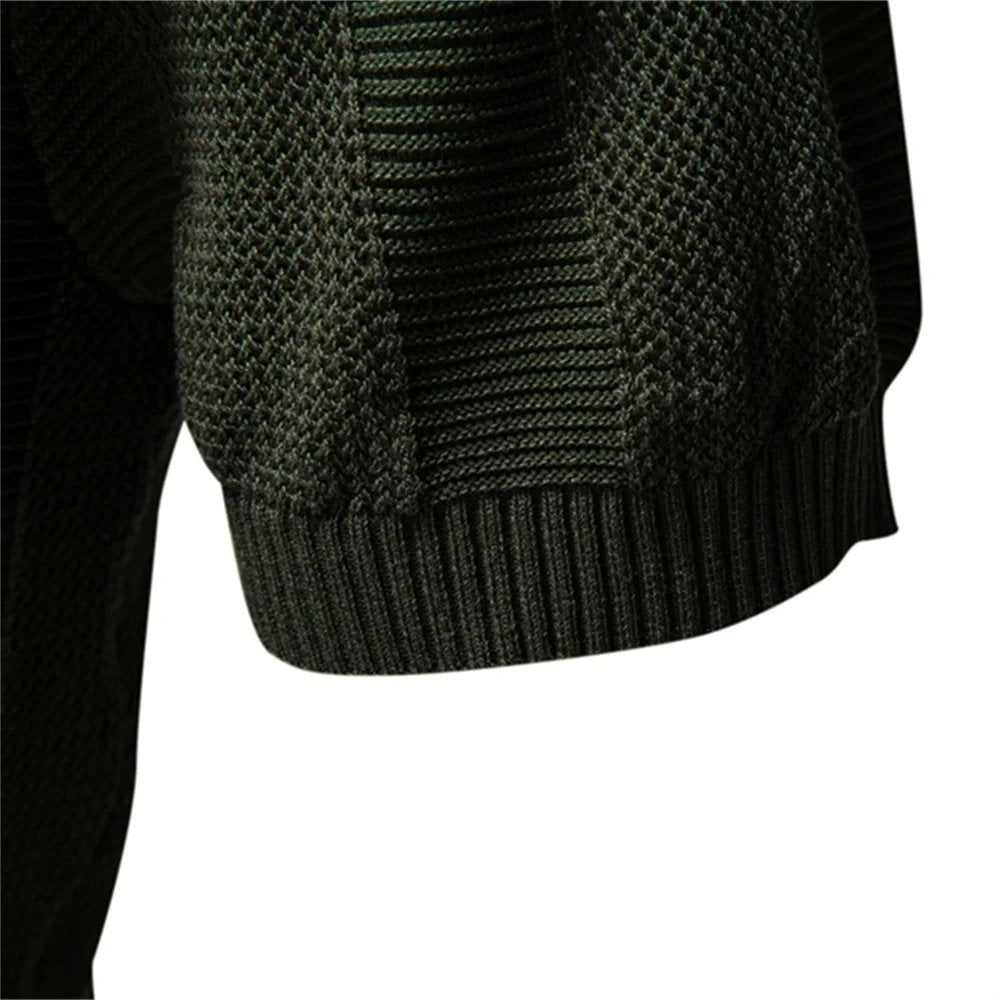 Trond™ – | Ribbstrikket Polo-skjorte med Åpen Krage