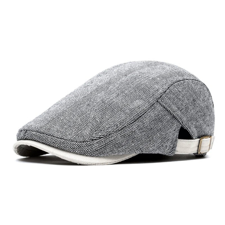 Emil™ – Herringbone Justerbar Flat Cap