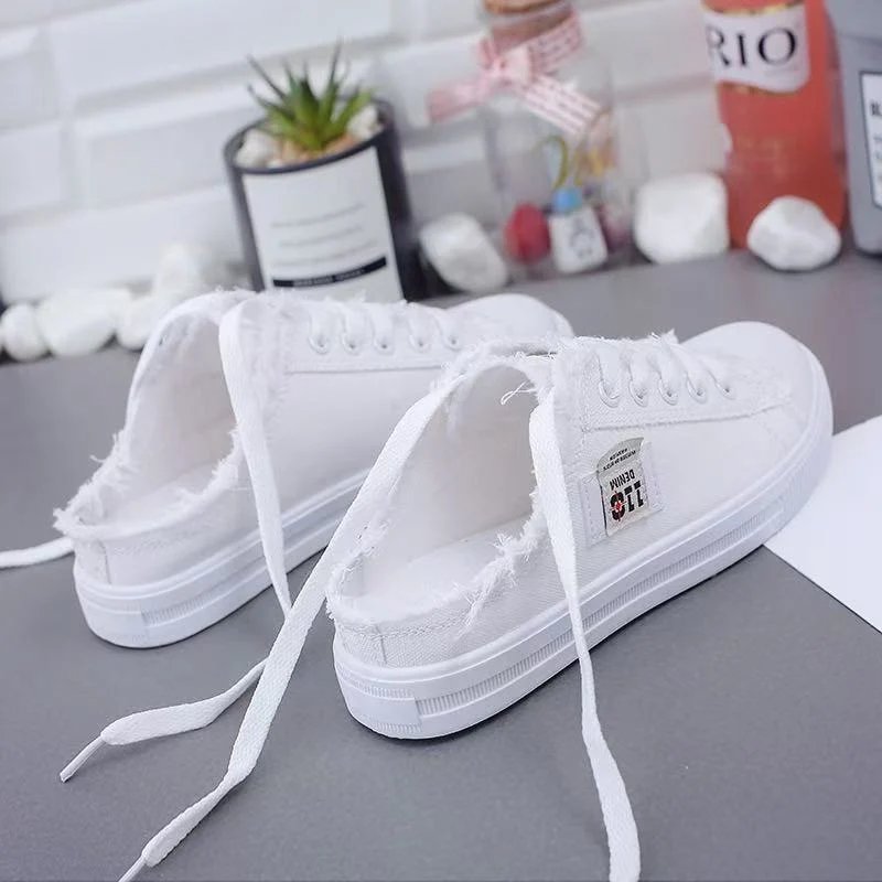 Karin™ – Slitt Snortopp Slip-On Mule Sneakers