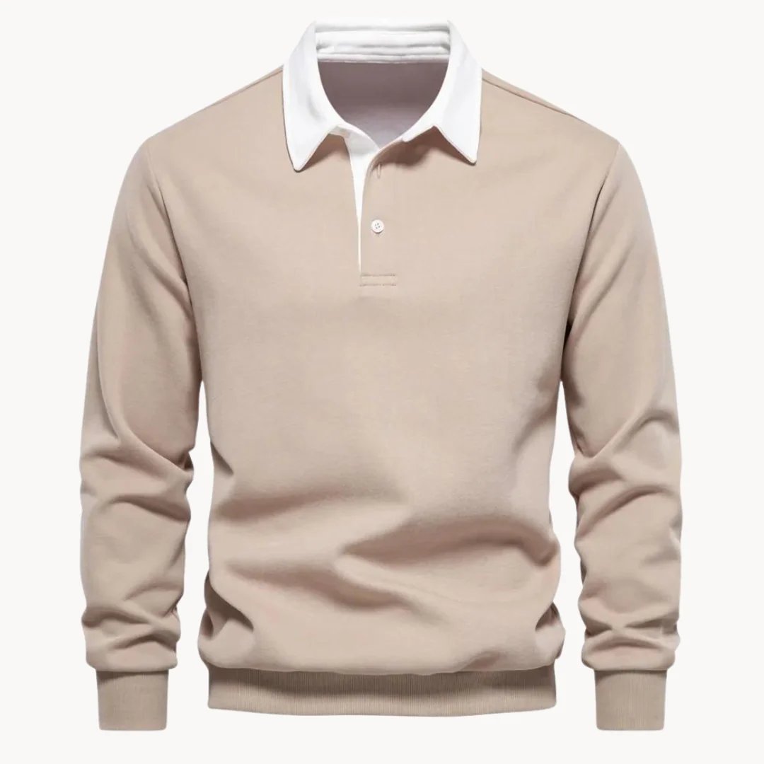 Theodor™ – Poloskjorte med kontrastkrage og knapper