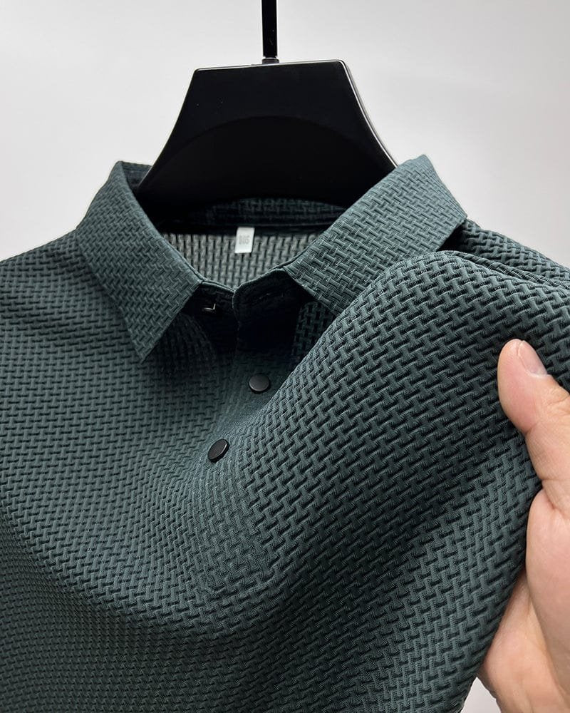 Theo™ – Pustende Mesh Teksturert Polo Skjorte