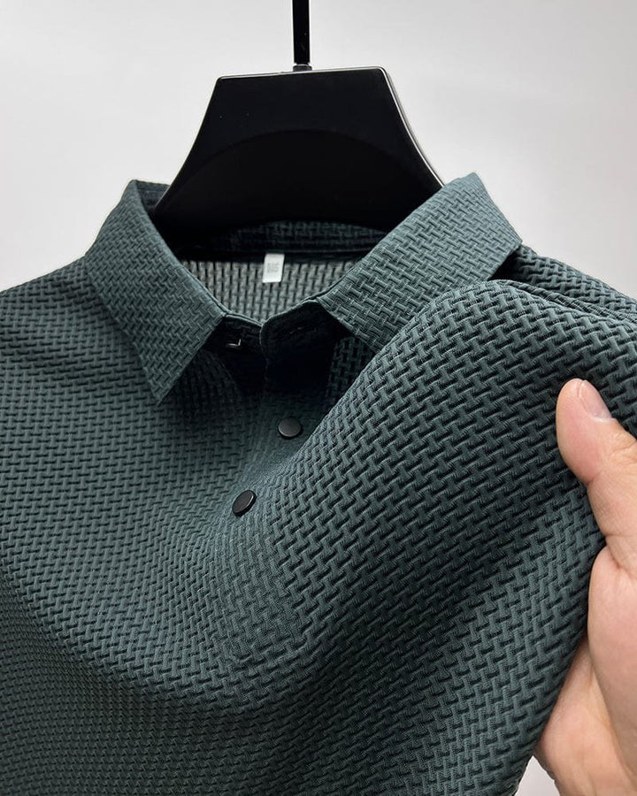 Theo™ – Pustende Mesh Teksturert Polo Skjorte