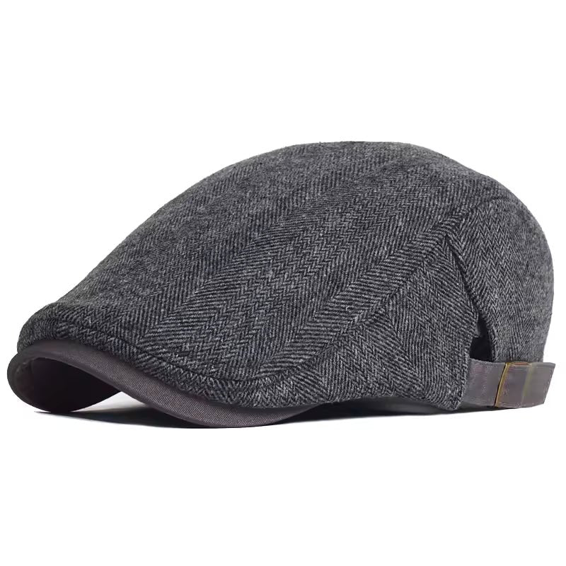 Oskar™ – Justerbar Herringbone Flat Cap