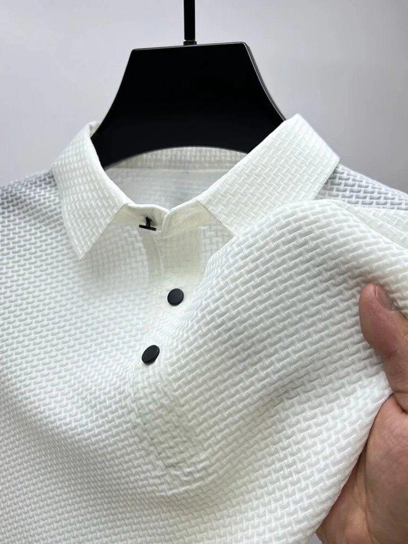 Trond™ – Teksturet Vaffelvev Knappfront Polo