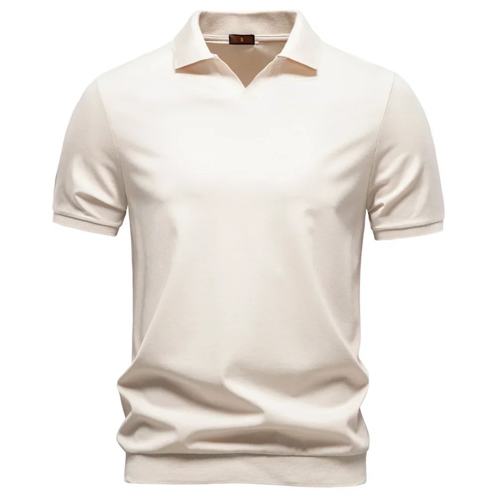 Roman™ – | Pustende V-hals Polo-Skjorte