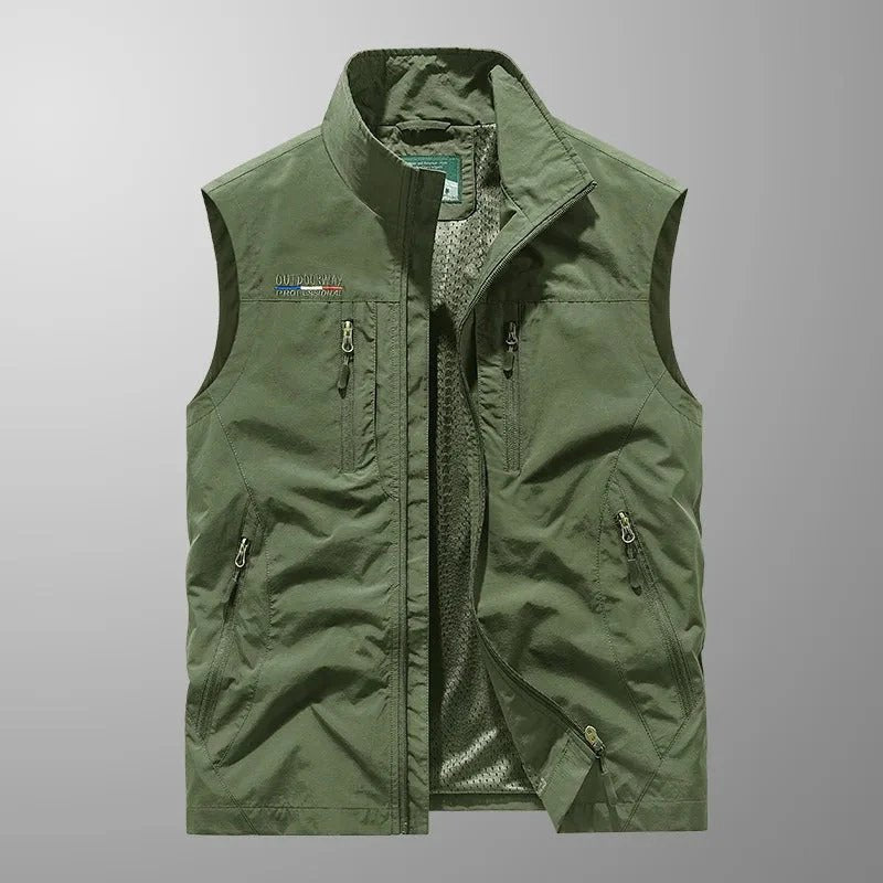 Sindre™ – | Multifunksjonell Vest med Mange Lommer og Glidelås