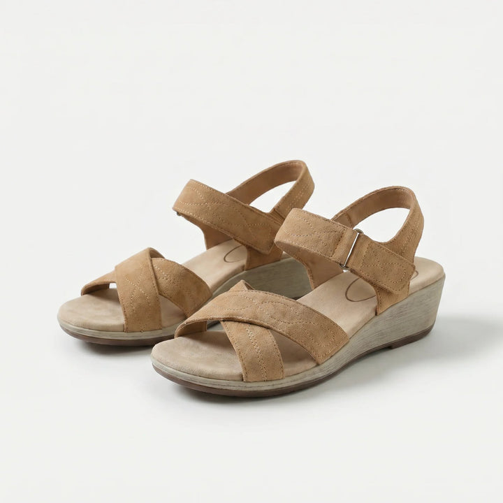 Ingeborg™ – Polstret Hæl Sandaler med Justerbare Remmer