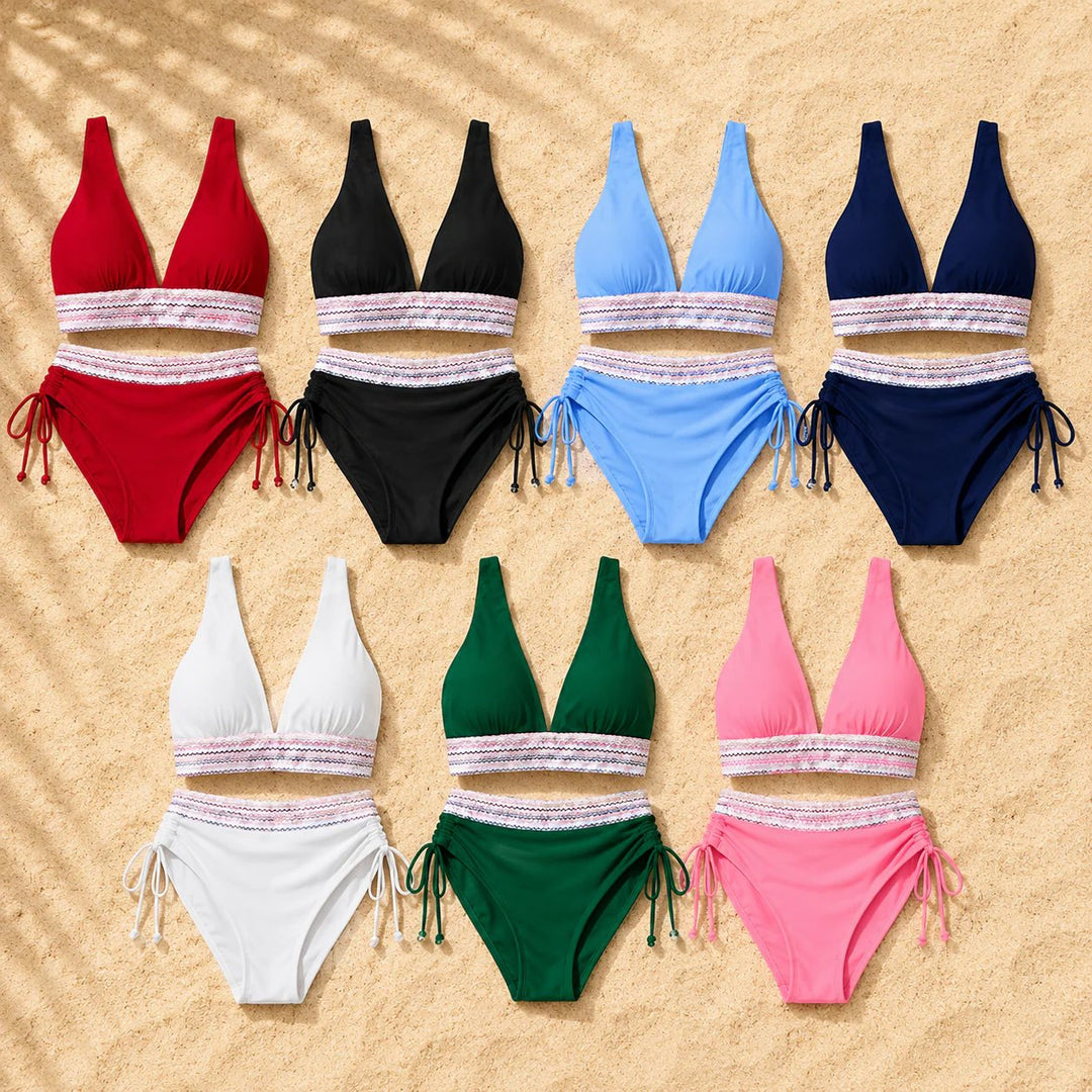 TummyShape™ – Høyhåndtopp skulpturerende bikini-sett