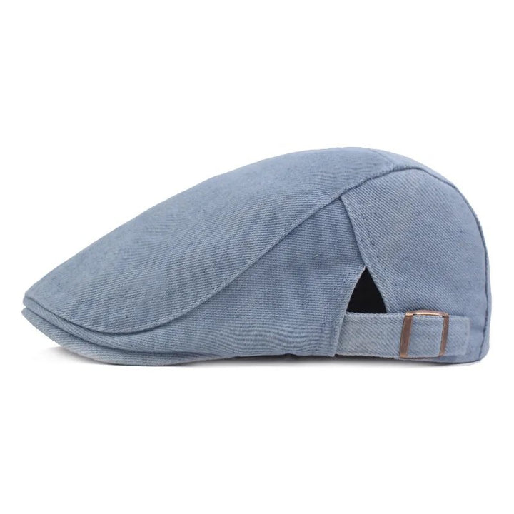 Victor™ – Justerbar Flat Cap med Messing Spenne