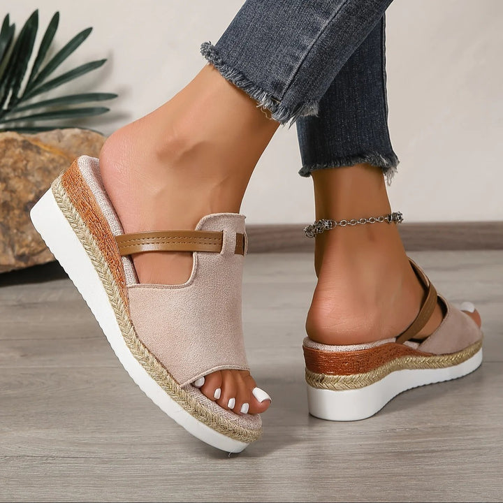 Elena™ – Boho Trykte Plattform Sandlettinger