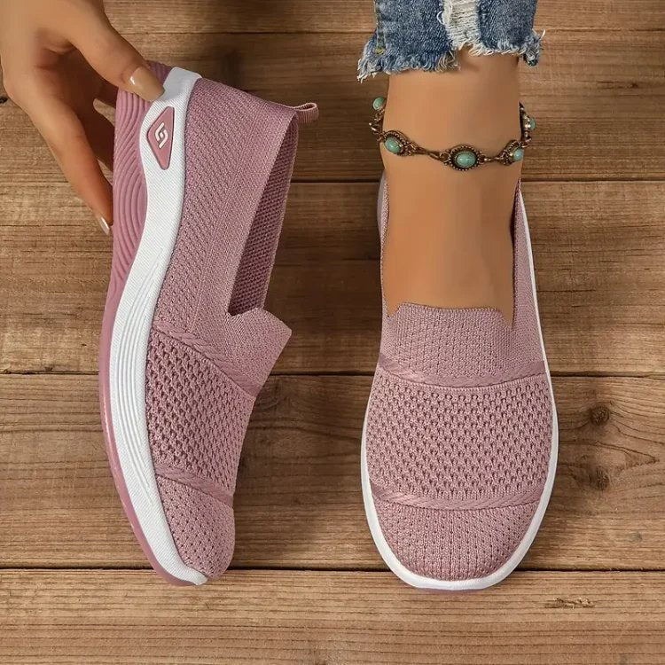 Anya™ – Ortopediske Slip-On Sneakers med Hæl- og Plantarstøtte