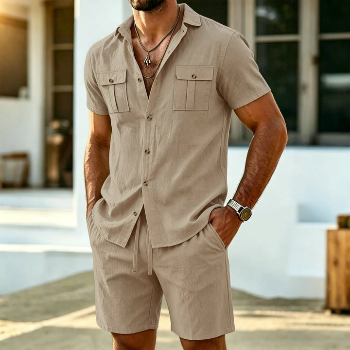Conrad™ – Korte Ermer Skjorte & Shorts Sett