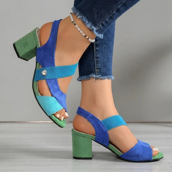 Livia™ – Ortopediske blokkhelte sandaler med kryssremmer