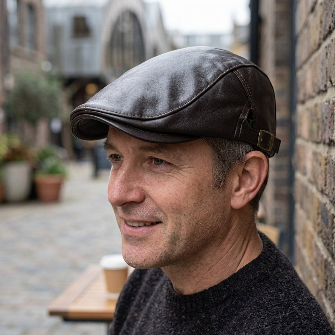 Christian™ – Justerbar Flat Cap med Glatt Finish