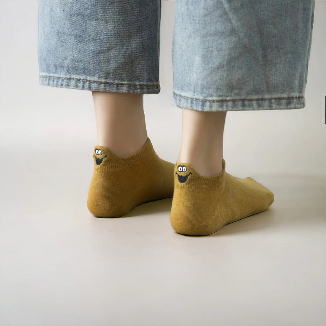 HappyFeet™ – Broderte karaktersokker ankel 10-pack
