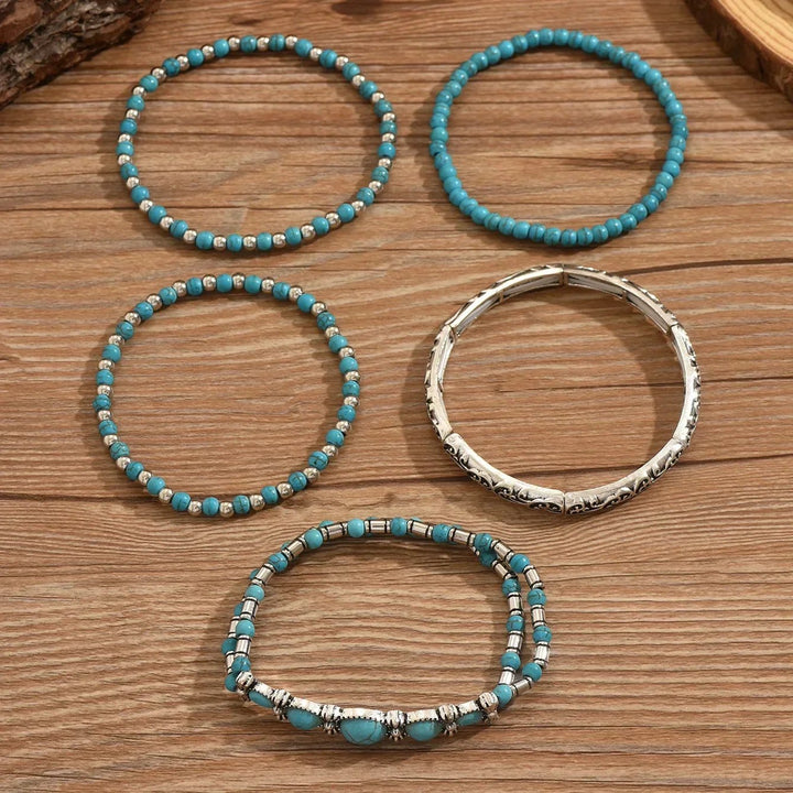 Trine™ –  Boho Perle Stabelt Armbåndsett
