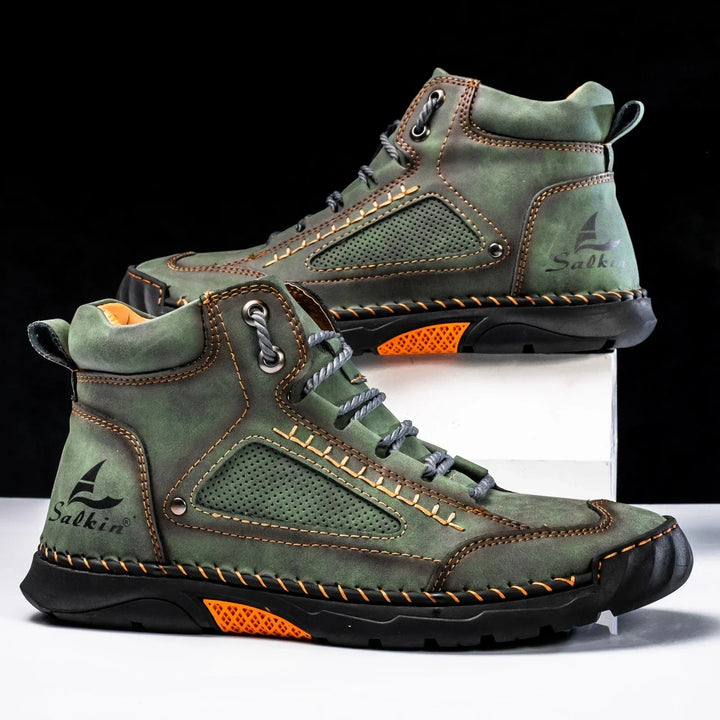 Matteo™ – Håndlagde snørebånd høy-top sneakers