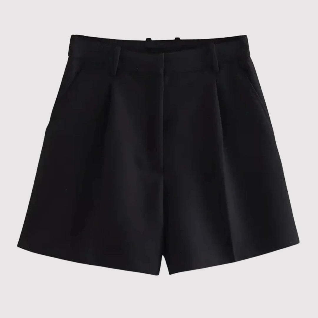 Sanna™ – Høyt liv, plissert, skreddersydd shorts