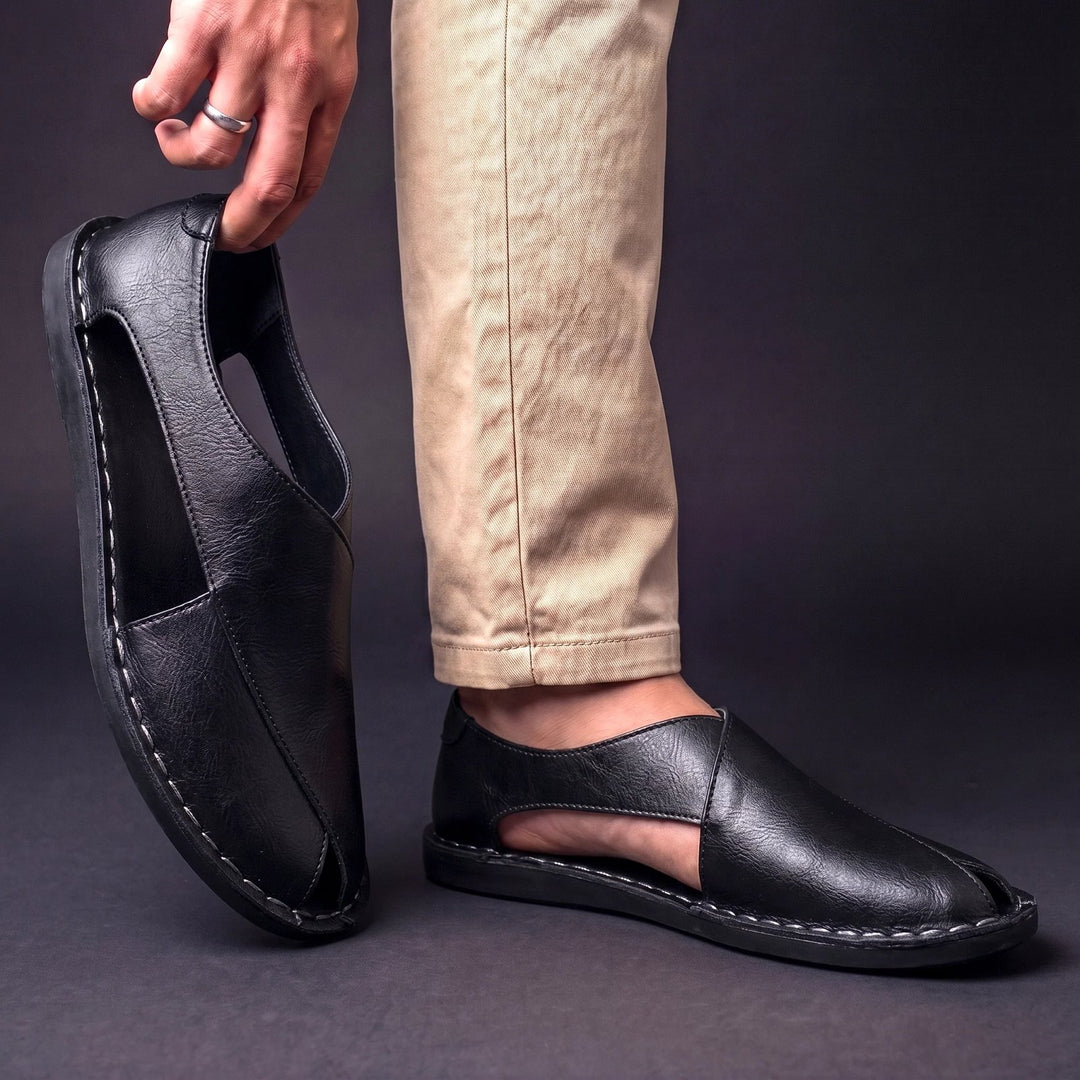 Adriano™ – Håndlagde Slip-On Peshawari Sandaler